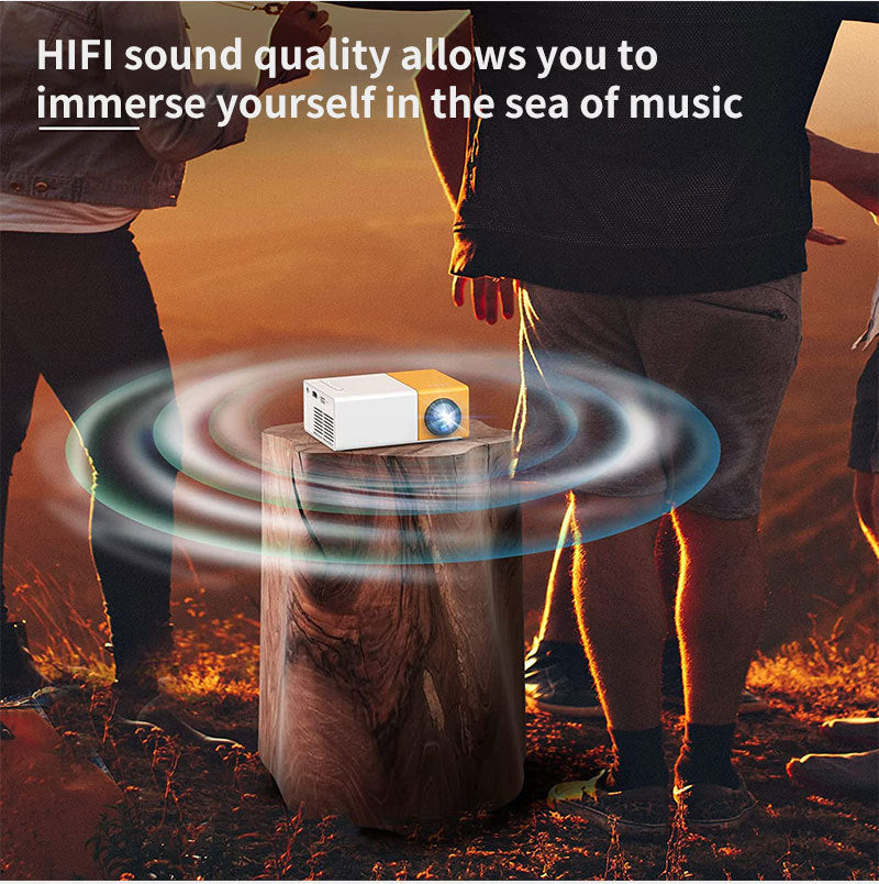 YG300 Mini Projector – Portable Full HD 720P, WiFi Smart, LED Home Theater