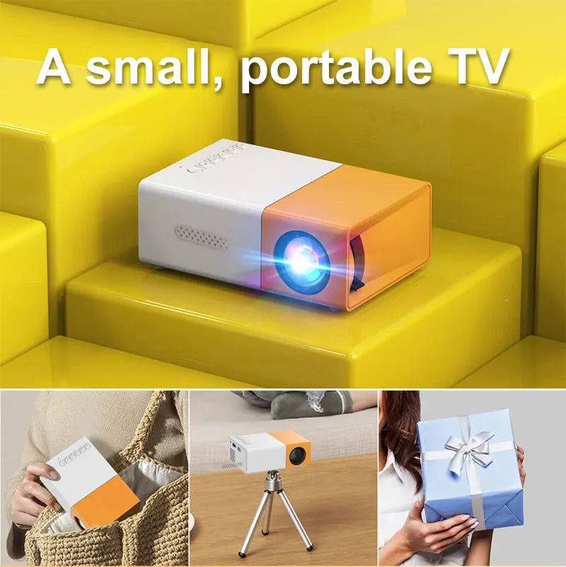 YG300 Mini Projector – Portable Full HD 720P, WiFi Smart, LED Home Theater