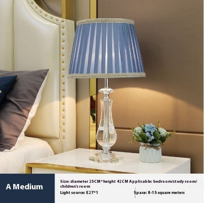 Fashionable Crystal Dimming Remote Control Desk Lamp Lighting