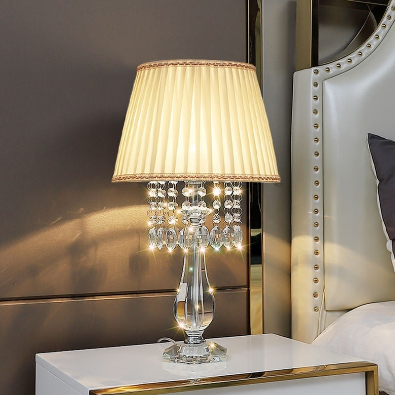 Fashionable Crystal Dimming Remote Control Desk Lamp Lighting