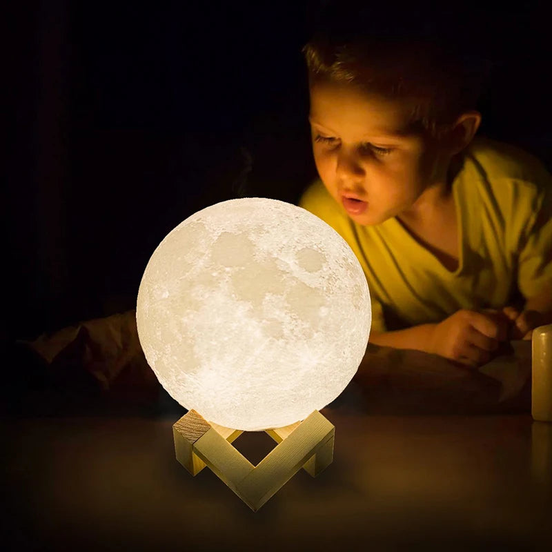 Moon Lamp Rechargeable Color Change