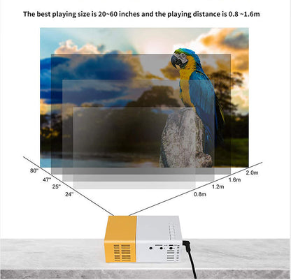 YG300 Mini Projector – Portable Full HD 720P, WiFi Smart, LED Home Theater