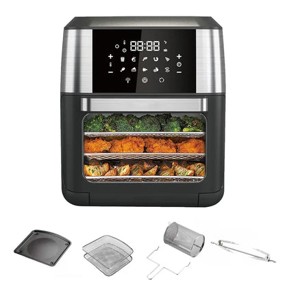 TurboFry Air Fryer – 9L/ 12L/ 10L – LED Touch & Auto Programmes