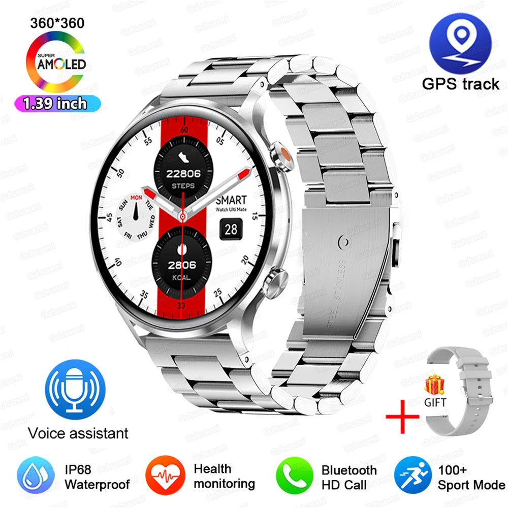 Aurix One TechWatch – Premium Smartwatch with AMOLED Display