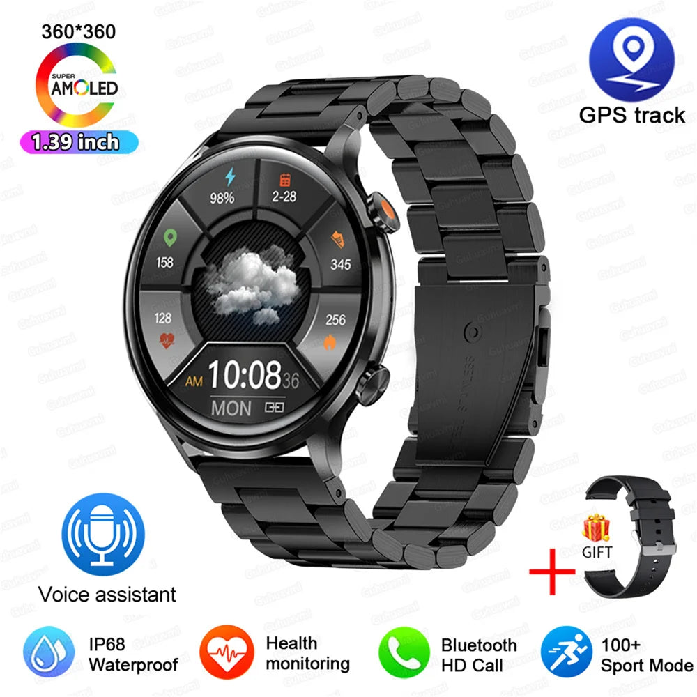Aurix One TechWatch – Premium Smartwatch with AMOLED Display