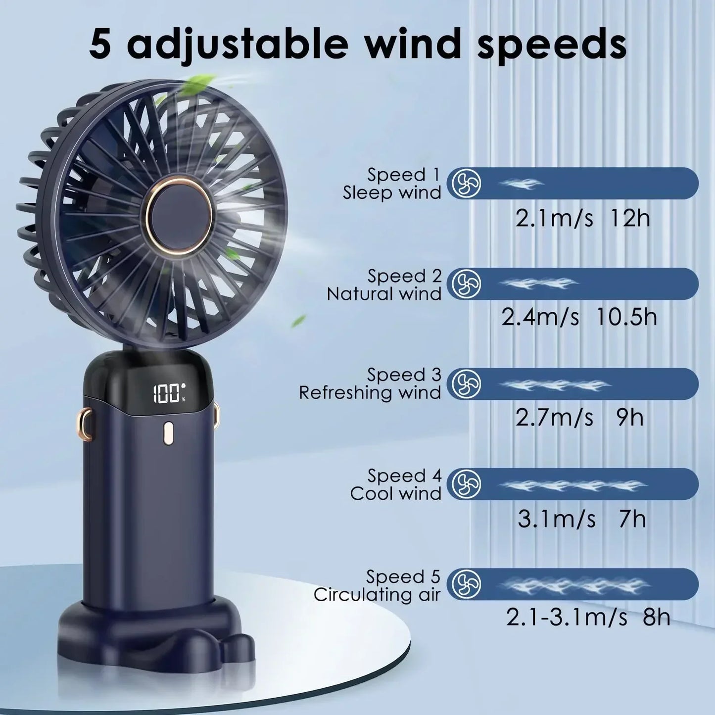 Handheld Mini Fan Wireless USB