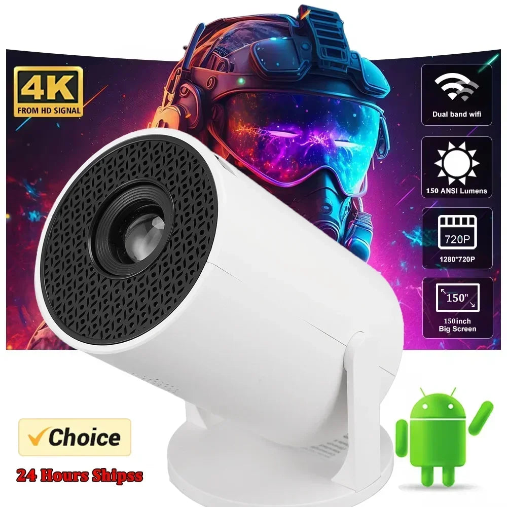 GlowBeam Mini Projector – Compact Size, Big Screen Experience