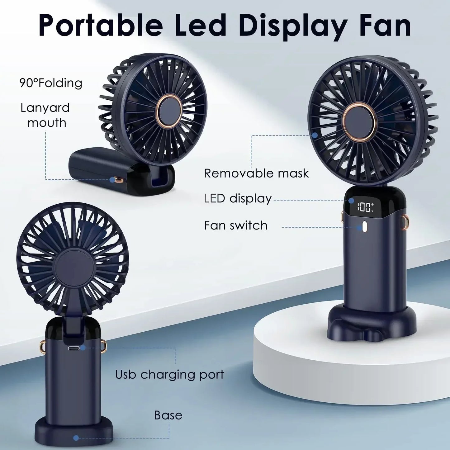 Handheld Mini Fan Wireless USB