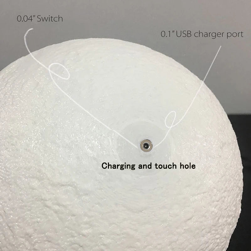 Moon Lamp Rechargeable Color Change