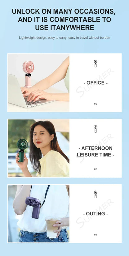 Handheld Mini Fan Wireless USB