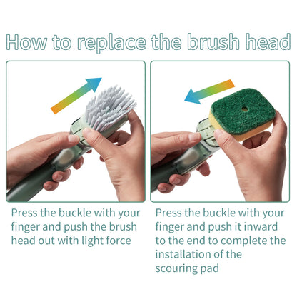 3 In1 Brush With Liquid Dispenser