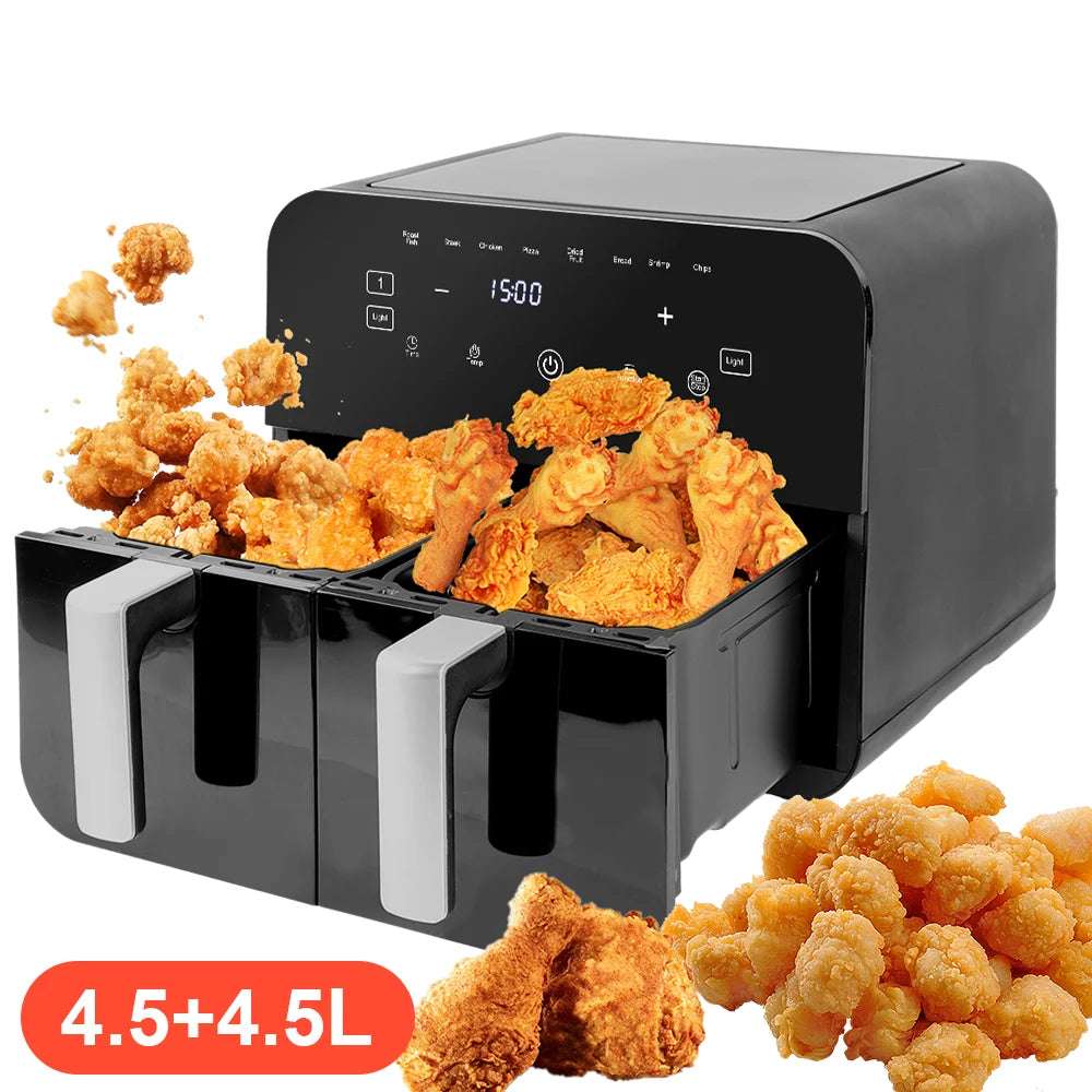 TurboFry Air Fryer – 9L/ 12L/ 10L – LED Touch & Auto Programmes