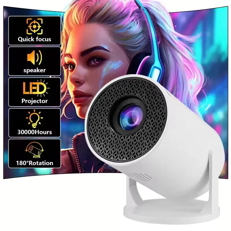 GlowBeam Mini Projector – Compact Size, Big Screen Experience