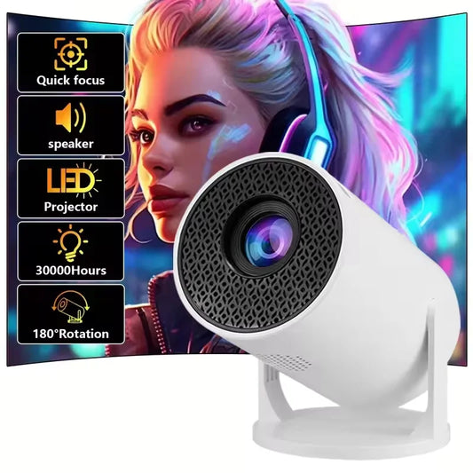 GlowBeam Mini Projector – Compact Size, Big Screen Experience