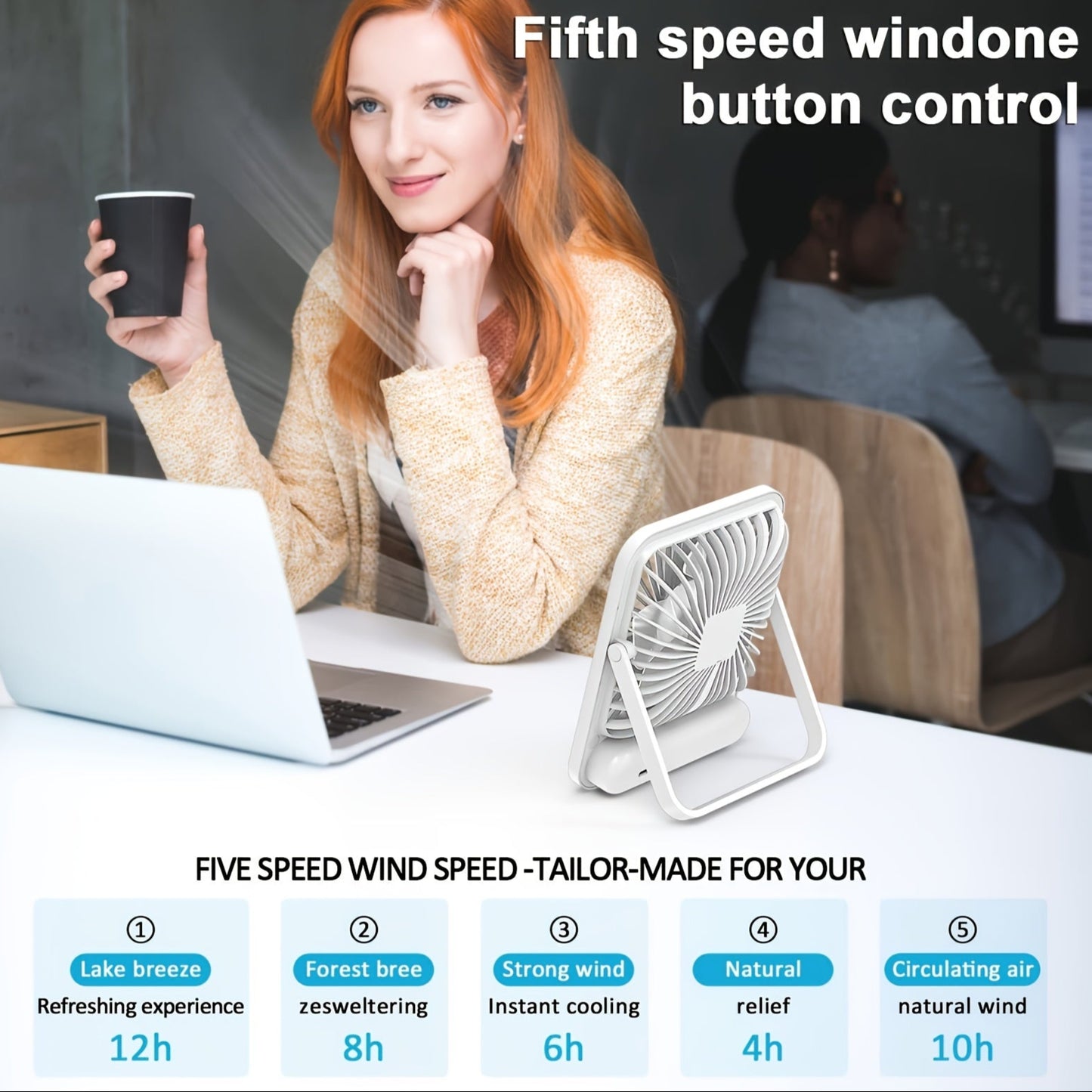Ultra-quiet Portable Desk Fan